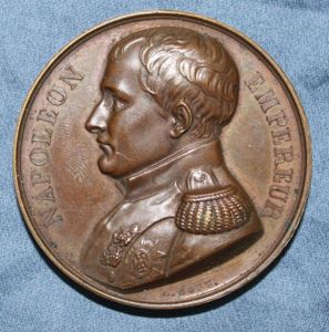 1840 Memorial To Napoleon Bonaparte At St. Helena Bronze Medal