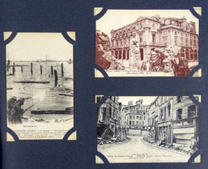 Album of 201 World War I French Photographic Postcards