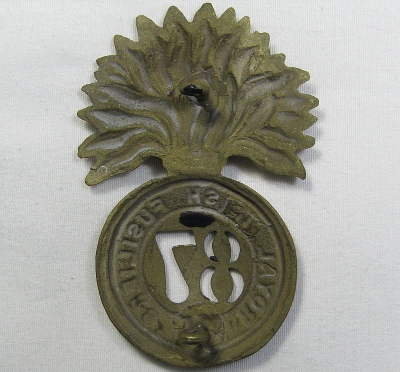 87th (Royal Irish Fusiliers) Regiment of Foot Glengarry Badge — image 2