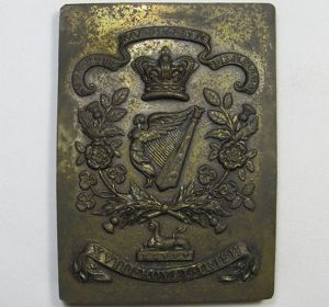 Victorian 18th Royal Irish Cross Belt Plate