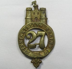 Victorian 27th Regiment of Foot Glengarry Badge