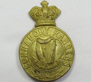 British Victorian Connaught Rangers Cap Badge