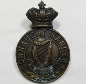 British Victorian Connaught Rangers Cap Badge