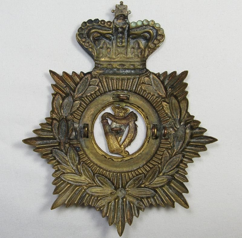 British Victorian Royal Irish Helmet Plate — image 2