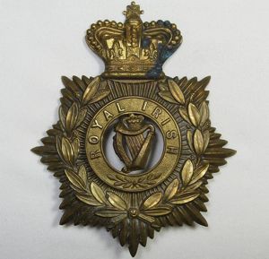 British Victorian Royal Irish Helmet Plate