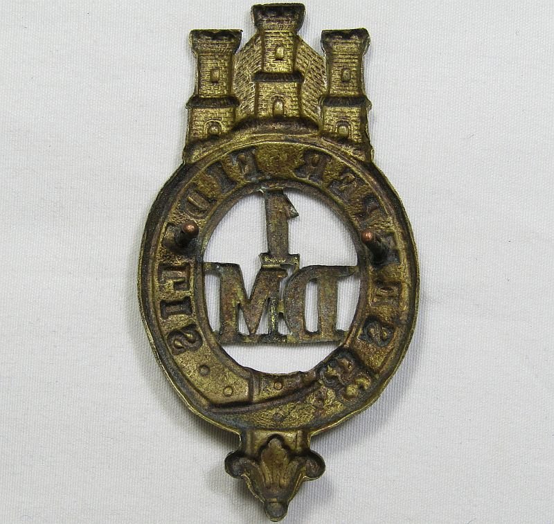 1st Devon Militia Victorian Glengarry Badge — image 2