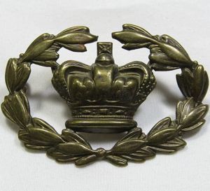 British Victorian Crown Warrant Officer Arm Badge