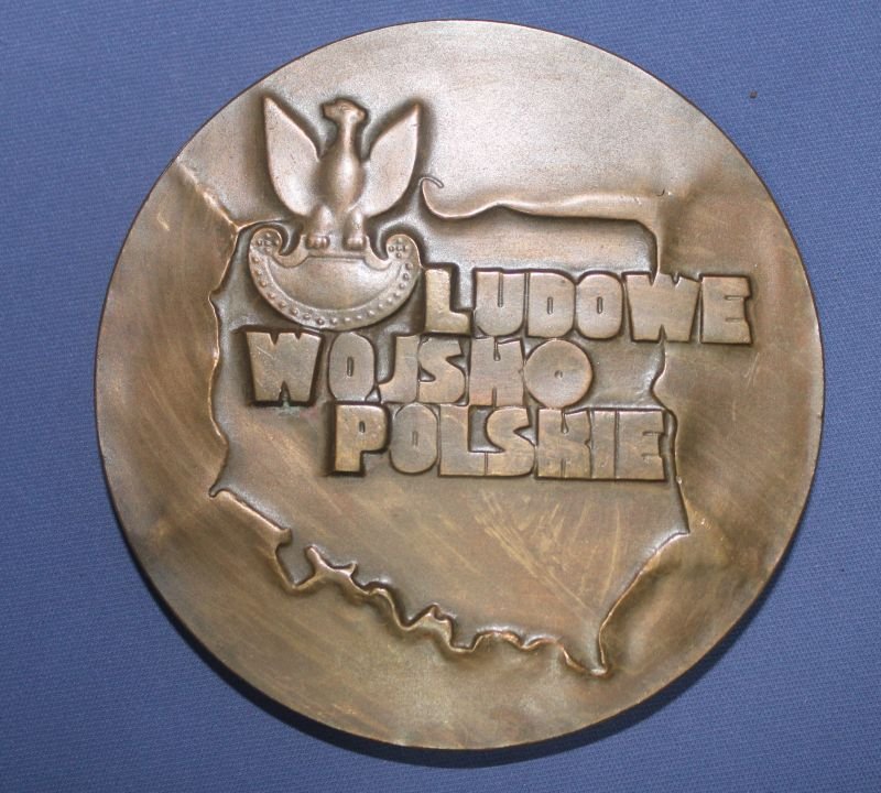 Polish Army Bronze Table Medal — image 2