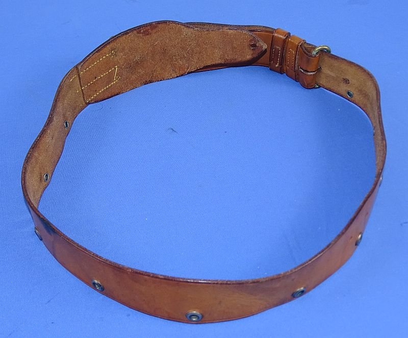 1928 Dated Canadian Waist Belt with Snake Buckle — image 3