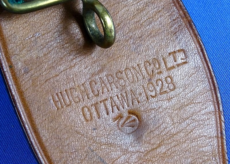1928 Dated Canadian Waist Belt with Snake Buckle — image 4