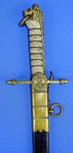 Victorian Period British Pattern 1856 Royal Navy Midshipman Dirk Engraved …