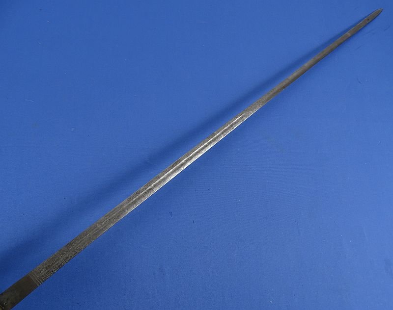 WWII Italian Naval Officer Sword with Etched Blade — image 5