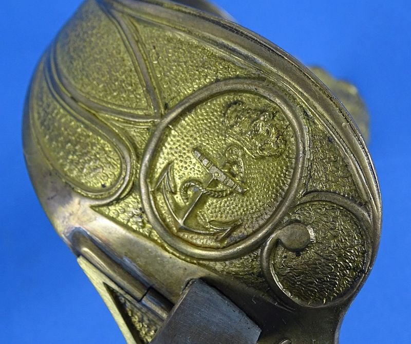 WWII Italian Naval Officer Sword with Etched Blade — image 9