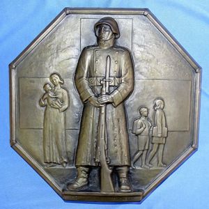 1940 Dated Sheet Bronze Plaque for a Donation to the …