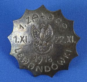 Polish Commemorative Badge Zatoga Lewandowki 1918