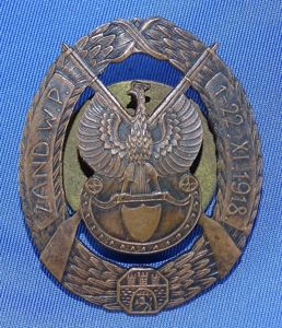 Polish Military Police Odznaka Żandarmerii W.P. 1-22.XI.1918 Badge