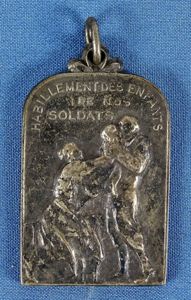 Small 1918 French Medal for Donations for Clothing for Children …