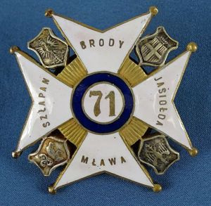 Polish 71st Infantry Regiment Badge