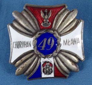 Polish 49th Huculski Infantry Regiment Badge