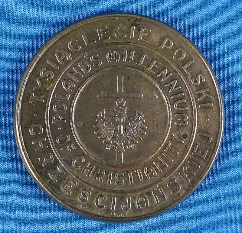 1966 Polish Millennium Medallion — image 2