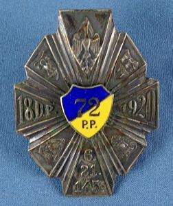 Polish 72nd Infantry Regiment Badge