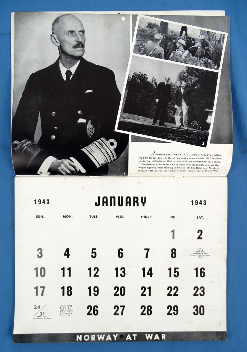 1943 Calendar: 'Norway at War!' — image 2