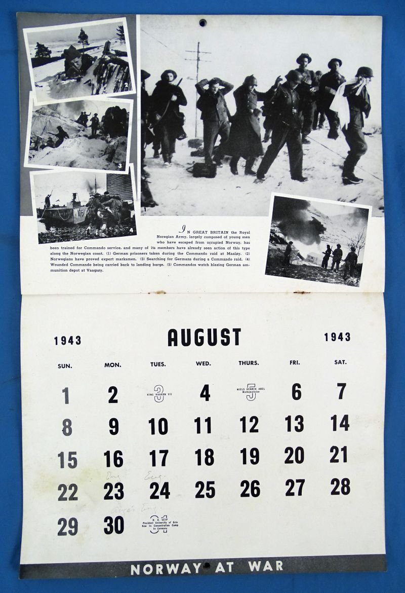 1943 Calendar: 'Norway at War!' — image 3
