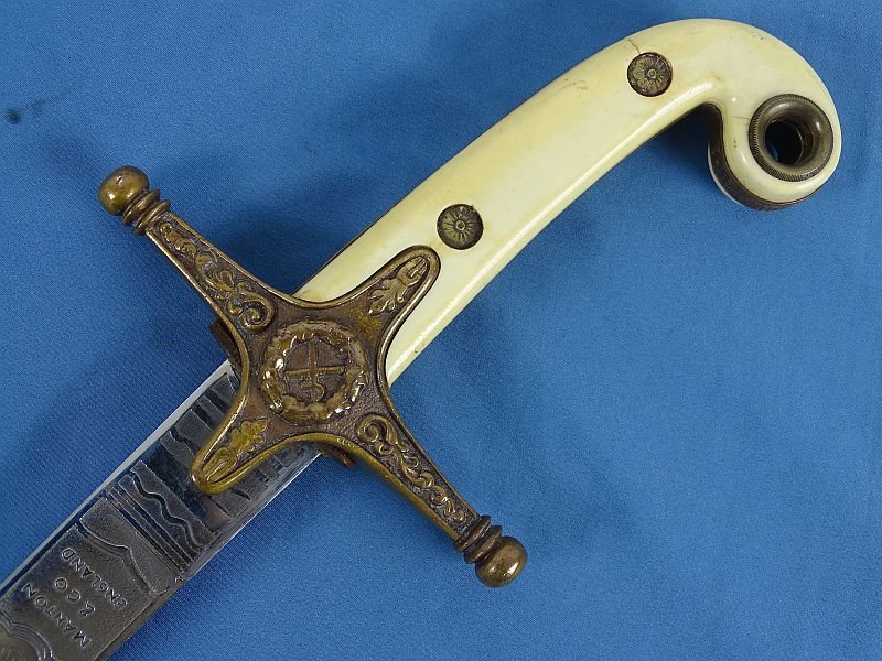 British Model 1831 General Officer's Mameluke Sword with Ivory Grips by Manton & company — image 10