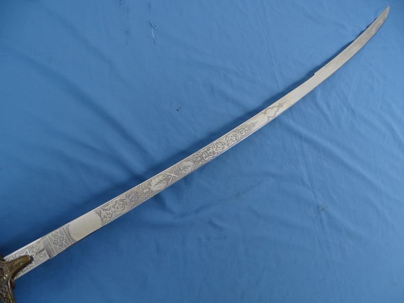 British Model 1831 General Officer's Mameluke Sword with Ivory Grips by Manton & company — image 4