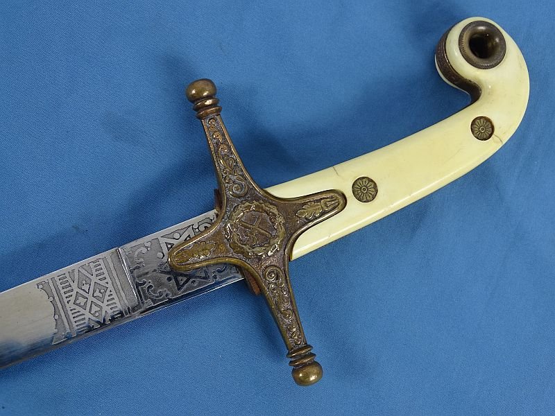 British Model 1831 General Officer's Mameluke Sword with Ivory Grips by Manton & company — image 9