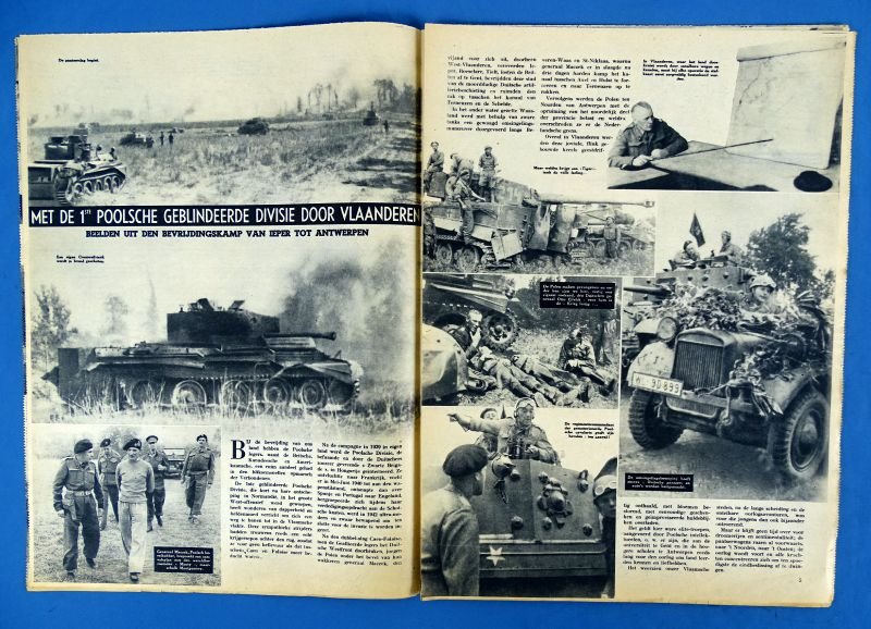 October, 1944 Dutch Language Pictorial News Magazine with Coverage of the Allied Airborne Invasion of Holland — image 2