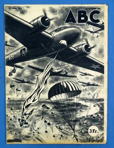October, 1944 Dutch Language Pictorial News Magazine with Coverage of …
