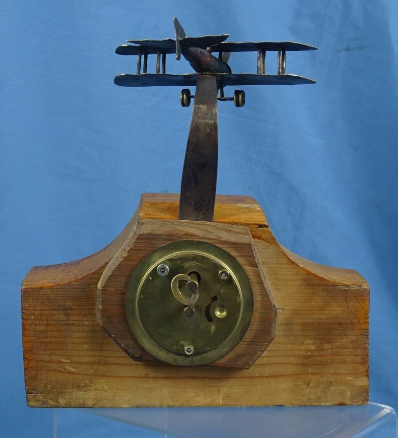 WWI Trench Art Airplane Propeller Clock — image 4
