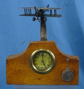 WWI Trench Art Airplane Propeller Clock