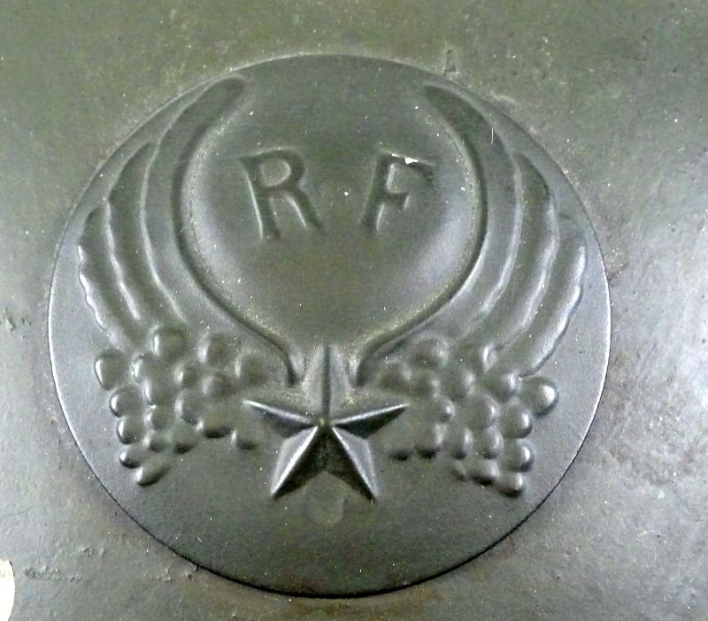 WWII French Model 1926 Adrian Helmet with 1937 French Air Force Badge — image 3