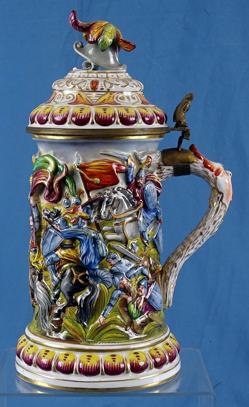 Capo di Monte Ancient Warfare Combat Stein — image 2