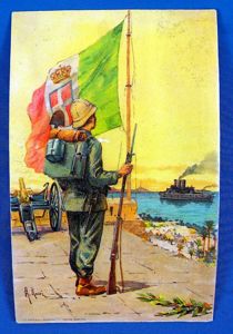 WWII Italian Propaganda Postcard