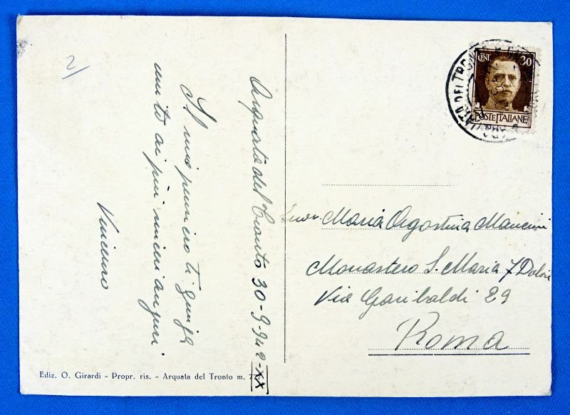 WWII Italian Propaganda Postcard — image 2