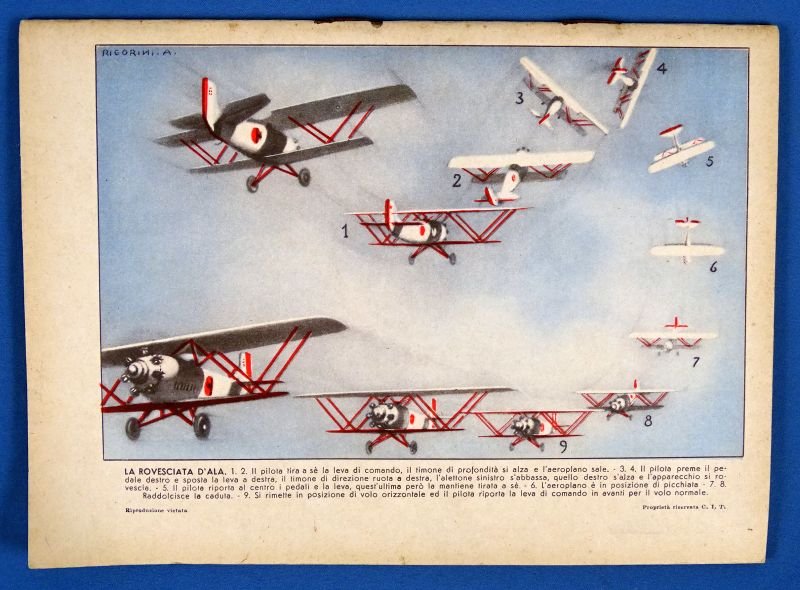 Italian Fascist Notebook with Italian Military Aircraft Cover Illustrations — image 2