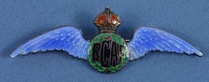 WWII Royal Canadian Air Force Sterling Silver Sweetheart Wing