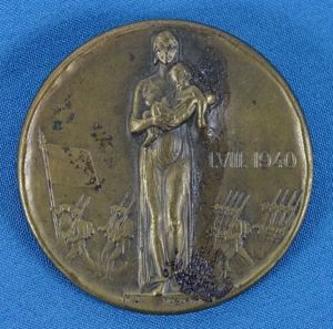 WWII Switzerland Medal 'I. VIII. 1940 Huguenin le Locle'