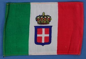 Small WWII Kingdom of Italy Silk Flag