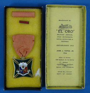 Boxed Philippine Armed Forces Long Service Medal