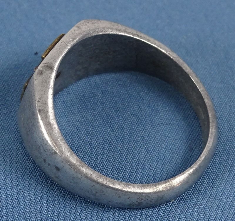 Trench Art French Croix De Guerre Ring — image 2