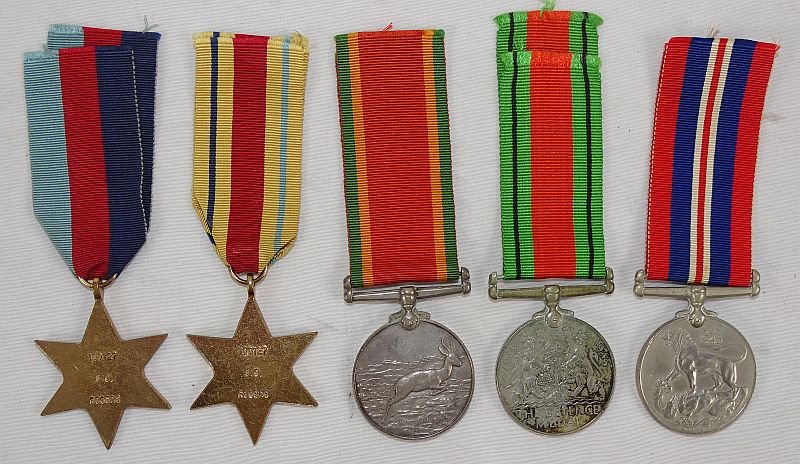 Named WWII British South Africa Medals Group — image 3