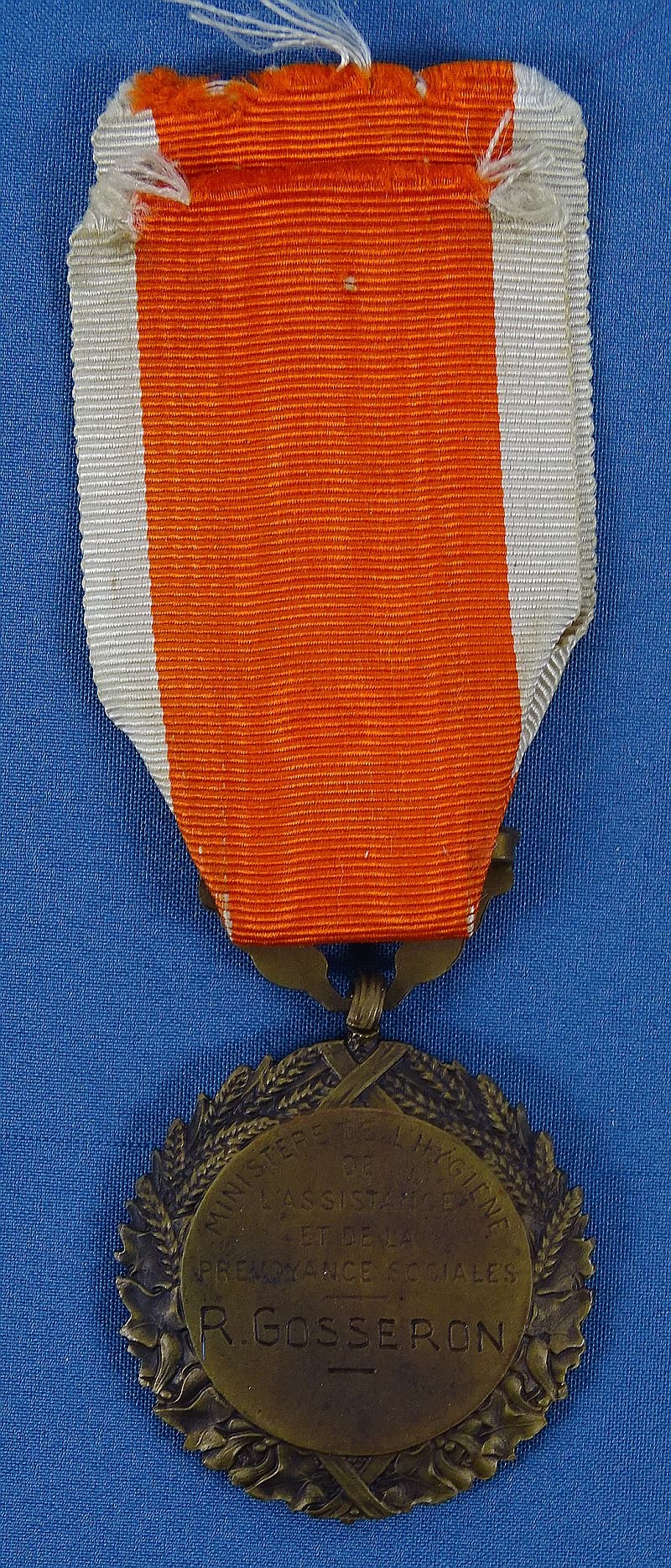 French Named Public Health 30 Year Service Medal — image 2
