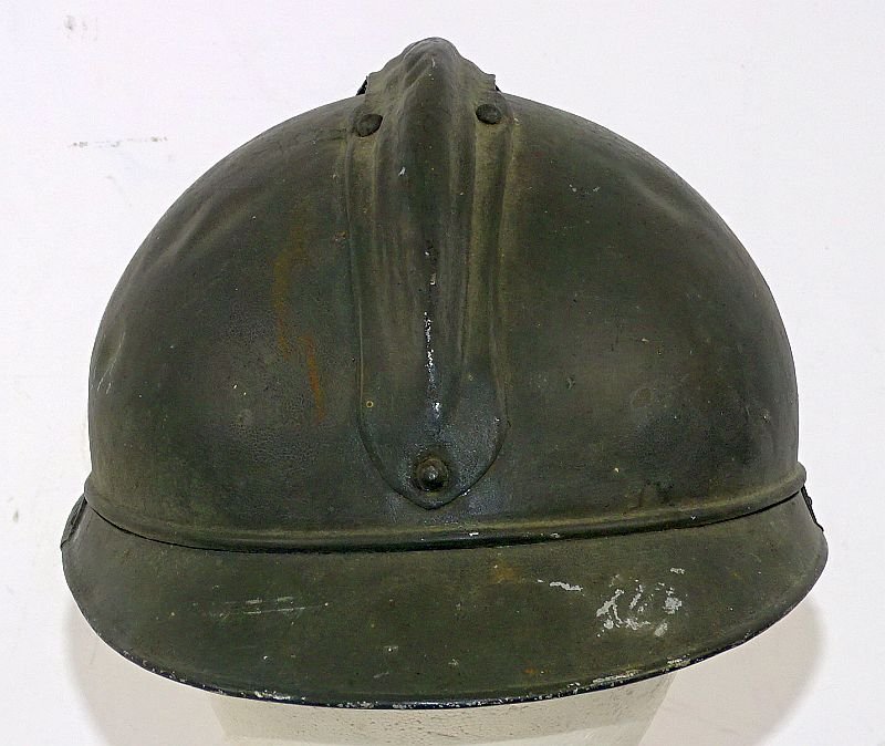 WWI French Infantry Field Gray Light Weight Adrian Parade Helmet — image 3