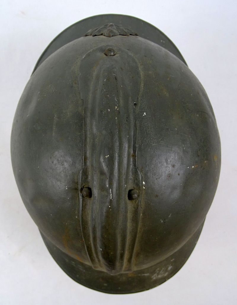 WWI French Infantry Field Gray Light Weight Adrian Parade Helmet — image 5