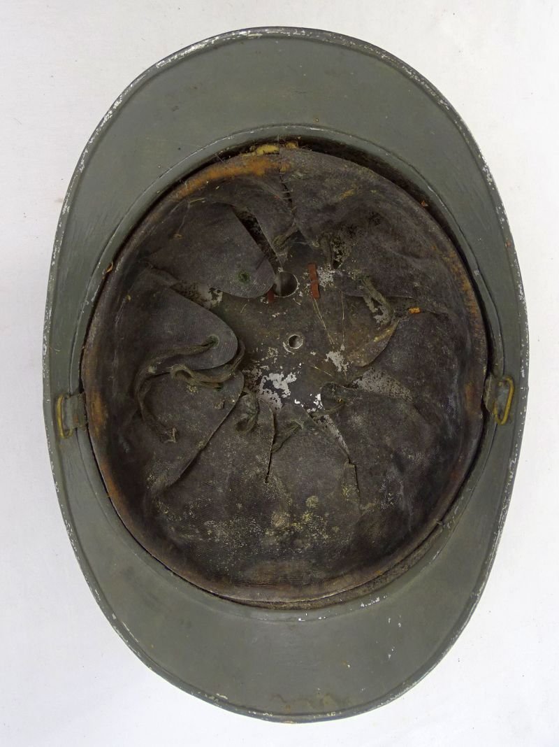 WWI French Infantry Field Gray Light Weight Adrian Parade Helmet — image 6