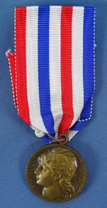 French Named 1934 Postal and Telegraph Operations Service Medal